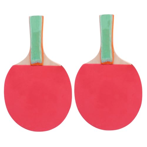 iplusmile Raquetas de Tenis de Mesa Horizontal y Recta con Pelotas para Adultos Palas de Pong Duraderas para Entrenamiento y Juego Recreativo Color Aleatorio Color Aleatorio