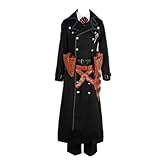 Yukio Okumura Cosplay Costume Coat+Shirt+Pants+Tie+Belt+Bag (Male XXL)