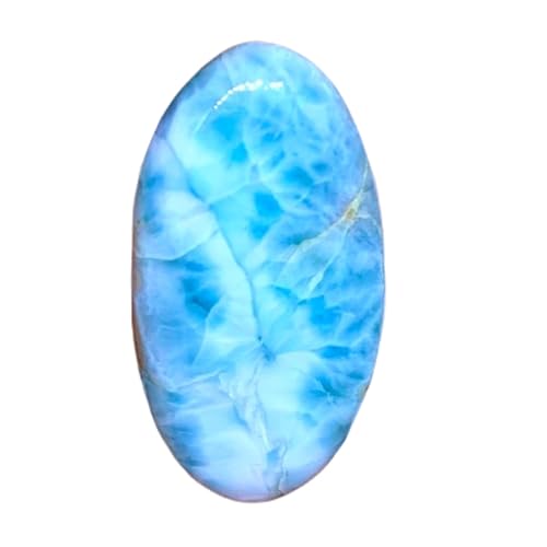 Larimar cabochon ovale 27x20mm pour création de bijoux DIY