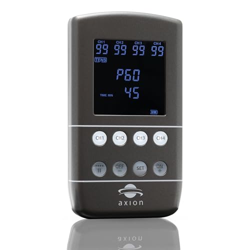 Electroestimulador TENS + EMS STIM-PRO X9B de 4 canales | 4 en 1: Analgésico y alivio del dolor, tonificación muscular, masaje y entrenamiento del suelo pélvico. Con cargador USB-C y 12 electrodos