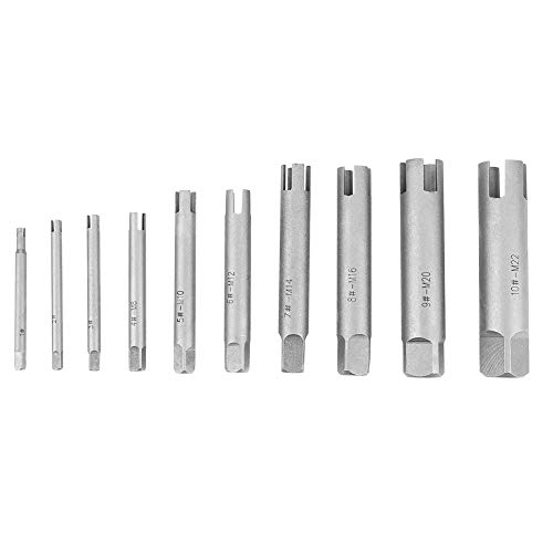 Screw Tap Extractor - Steel Broken Head Taps Stripped Screw Remover Tap Extractor Set (10Pcs) #TOP2