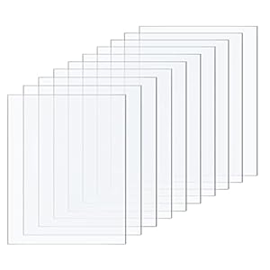 Taiyeestar 10er Set Acrylglas Kunststoffplatten 15x10cm