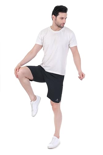 Image of Sports Shorts for Men, Athletic Running & Gym Shorts with Zip Pocket, Regular Fit Training Shorts