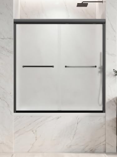 10 Best Bathtub Shower Door Systems for Modern Bathrooms in 2026 9 Frosted Semi-Frameless Tub Door