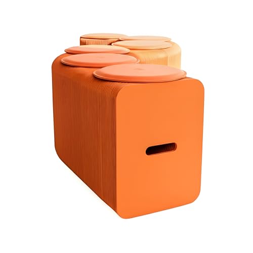 Banco Extensible Stooly hasta 6 personas, naranja mandarina