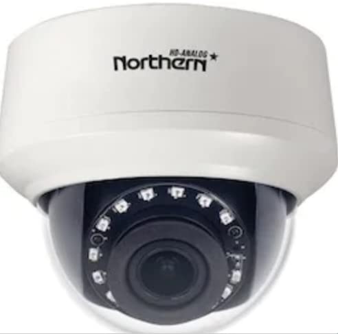 NORTHERN VIDEO HDAFDIR90INWD 4-in-1, Full HD 1080p Indoor Varifocal Analog Dome Camera Autofocus 2.8-12mm IR Lens with Remote Zoom, 90’ IR Range
