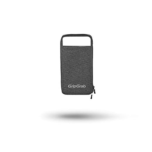 GripGrab Cykling Plånboksfodral för smarttelefoner-transparent pekskärm telefonväska IPX4 vattentålig dragkedja Svart for iPhone 6/7/8