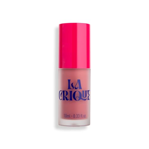 La Crique Eau à Lèvres Teintée 02 Jelly Rosée - Bois de Rose Naturel - Fini Mat Sans Transfert - Texture Fluide Légère - Hydratation Acide Hyaluronique - 97% Naturel Vegan - 10 ml