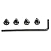 Wilson Combat 1911 Bl Hex Head Grip Screws 4Pk