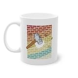Retro Home Wrecker Experten Kaffeetasse | Abbruchunternehmen Heimwerken Hausabbruch Tasse Weiß (04868C)
