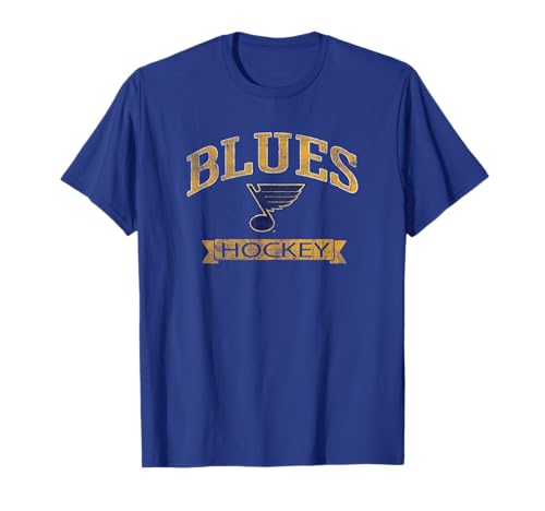 St. Louis Blues Vintage Hockey Royal Officially Licensed T-Shirt