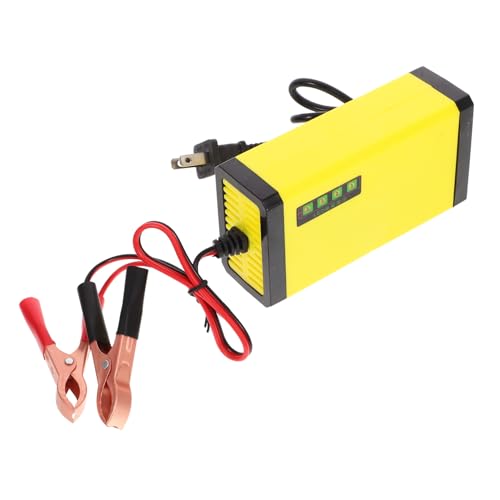 BRIGHTFUFU 12V Motorcycle Battery Charger Maintainer with Power Display Portable Versatile Charger for Lawn Mower and Motorcycle Batteries US Plug