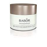 BABOR SKINOVAGE Purifying Cream rich, Reichhaltige Gesichtscreme für unreine Haut, Klärende und porenverfeinernde Gesichtspflege, Vegan, 1 x 50 ml