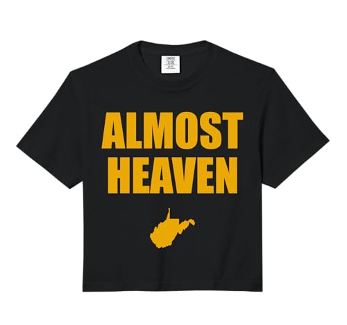 Almost Heaven, West Virginia State Comfort Colors Crop Top
