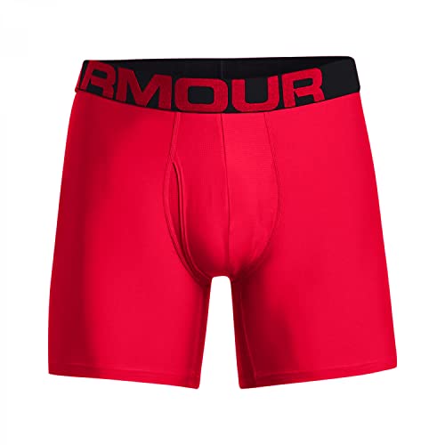 Image of Under Armour Men's Performance Tech 6 Inch 3 Pack Solid Boxer Briefs Boxer Shorts