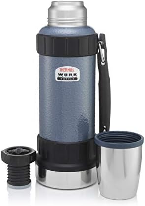Thermos Work Series Flask, Hammertone Blue, 1.2 L