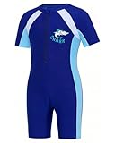 Maillot de bain avec fermeture à glissière avant pratique pour un enfilage facile : la fermeture éclair avant sur le col rend particulièrement facile à mettre et à enlever, même lorsque le maillot de bain UV est mouillé. Parfait pour les enfants en cours de natation ou au bord de la piscine qui veulent être autonomes.