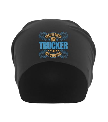 Bonnet souple unisexe coton noir avec slogan humoristique pour routier