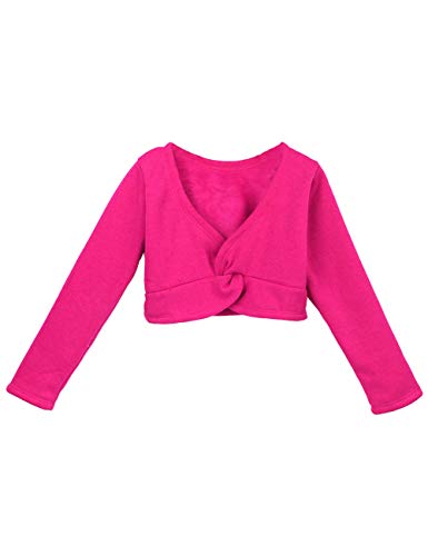 Daydance Suéter de bailarina com mangas compridas para meninas, Fusia-fleeced, X-Large