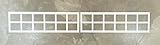 2 Amarr Stockton Long Panel Replacement Inserts for Amarr Garage Doors White 38.5' x 11' ONLY FITS Amarr & Pella Garage Doors