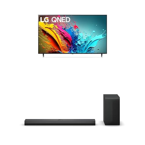 Image of LG 55-Inch Class QNED85T Series LED Smart TV 4K Processor Flat Screen with Magic Remote AI-Powered with Alexa Built-in (55QNED85TUA, 2024),LG 3.1.1 ch. Sound Bar with Dolby Atmos