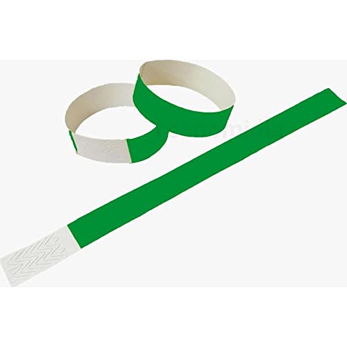 1000 Pulseiras verde bandeira para identificação Laser Pro