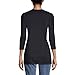Lands' End Womens 3Q Cotton Supima Crew Neck Tunic Black Plus 1x