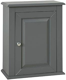 SoBuy® FRG203-DG, Grey Wall Mounted Single Door Bathroom Cabinet, 40x18x49cm