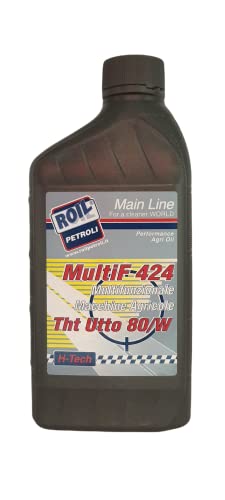 Roil Utto 424 Tht 80W - Olio Per La Lubrificazione Di Organi Di Trasmissioni, Impianti Idraulici, Freni E Frizioni In Bagno D’Olio Di Macchinari Agric