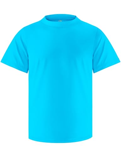 Boys Rash Guard Short Sleeve Swim Shirt UPF+ 50 Rashguard for Toddler Teens Water Sun Shirts Swim Wear Quick Dry