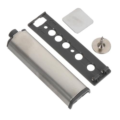 SEWOART 4 Piezas Rebote de presión magnetic cabinet lock accesorios de muebles cajón pestillo empujar Puerta del gabinete más cerca herrajes para muebles acero inoxidable 304 Silver