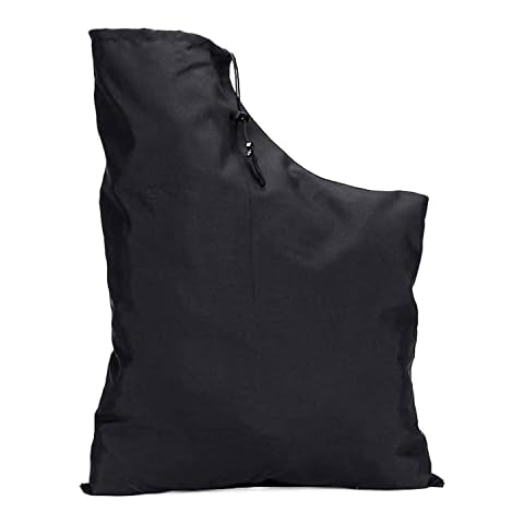 NINVVS 1 piece of leaf blower storage bag, leaf vacuum bag, leaf blowing bag with drawstring, adjustable collection bag, indoor and outdoor vacuum bag (black) Cover
