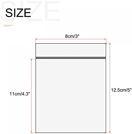 sourcing map Anti Static Bags Shielding Bag 3x5inch(8x12.5cm) Red Transparent Resealable for Hard Drive HDD SSD 100pcs