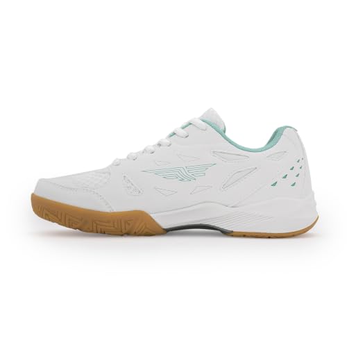 Image of Red Tape Women's Sneakers White Blue Pu Mesh Round Toe Lace-Up