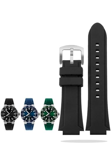 Bracelet en silicone pour ORIS Diving 7730 7740 avec encoche robuste