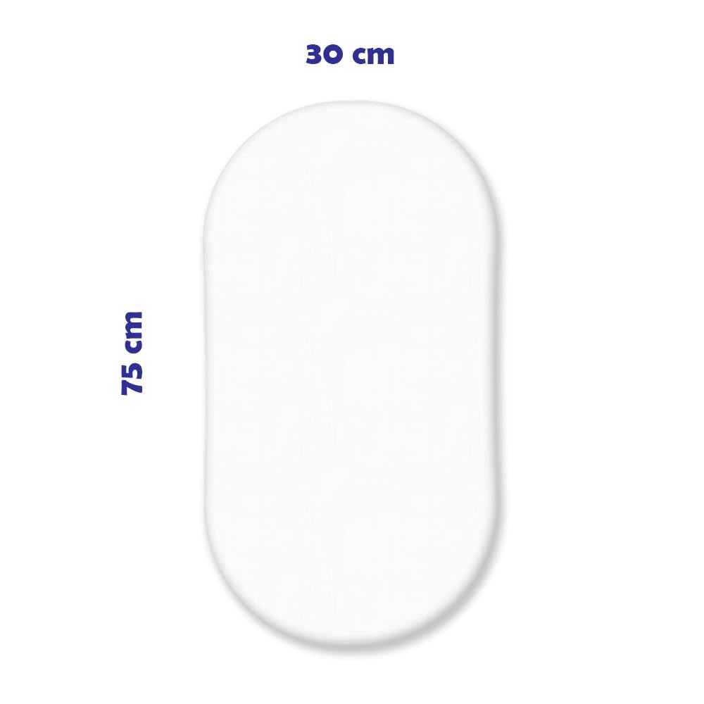RLS MAHAM Moses 3 Pack Fitted Sheets, White, 75 x 30 cm - Image 4
