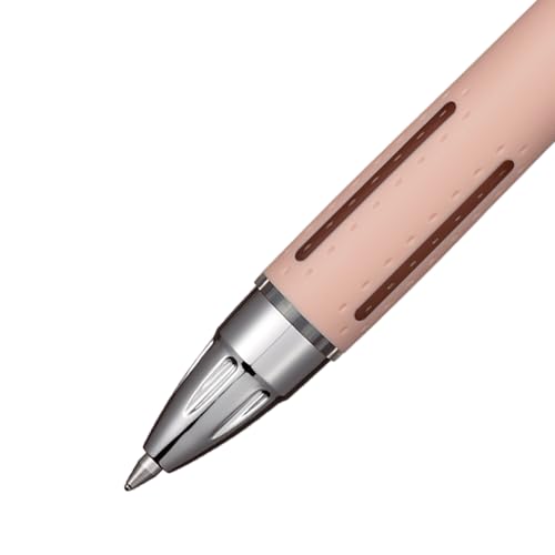 Image of Uni-Ball Jetstream RT Ballpoint Pen, Fine Point (0.7mm), Coral Barrel, Black Ink, 6 Pens