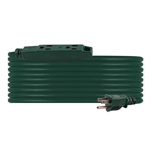 Philips Accessories 25 Ft Outdoor Extension Cord, 3 Outlet Power Cord, Use In Garage, Shed, Office Or Home, Green, Sps1035Gf/27 #TOP4