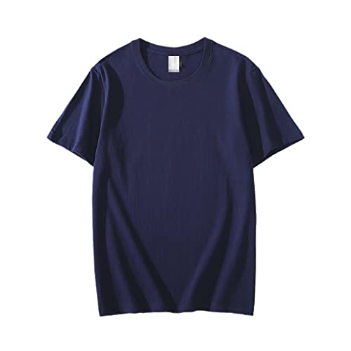 T-shirt d'été Harajuku à col rond idéal pour vos sorties urbaines décontractées en blanc uni