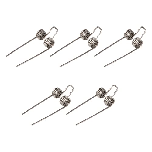 BQLZR Trombone Replacement Water Key Spit Valve Spring Metal Silver for Alto Pack of 5