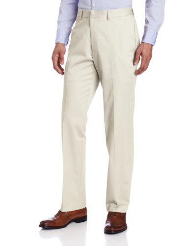 John Henry Men's Flat Front Modern Fit Twill Pant