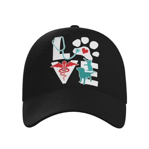 Veterinarian Love Cat and Dog Veterinary Baseball Hats for Men and Women - Classic Adjustable Hats2