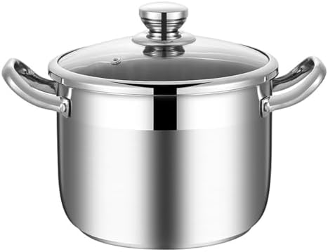 Stainless Steel Stock Pot Soup Sauce Pan Cooking Pots Lids Cover Daily Use Stockpot Pans For The image 2