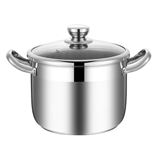 CCKUYT Stainless Steel Stock Pot Soup Sauce Pan Cooking Pots Lids Cover Daily Use Stockpot Pans For The