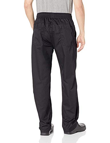 Chef Works Men's Lightweight Baggy Pants, Black, X-Small #TOP1