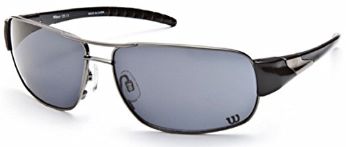 Wilson 1027 Sunglasses Gunmetal Frame Grey Lenses Size 64-14-125