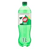 7 UP Refresco cero de lima y limón, sin azúcares y sin calorías, botella de 1 litro