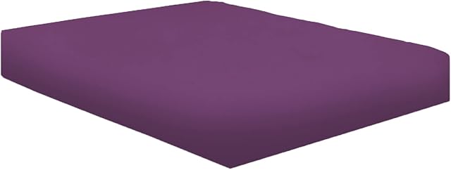 NIYS Luxury Bedding 100% Egyptian Cotton 40CM/16 Extra Deep Fitted Sheets (Purple, King)
