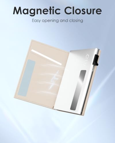 Image of RFID Wallet Women, Small Slim Trifold Wallet Anti-Theft Pop up Card Holder
