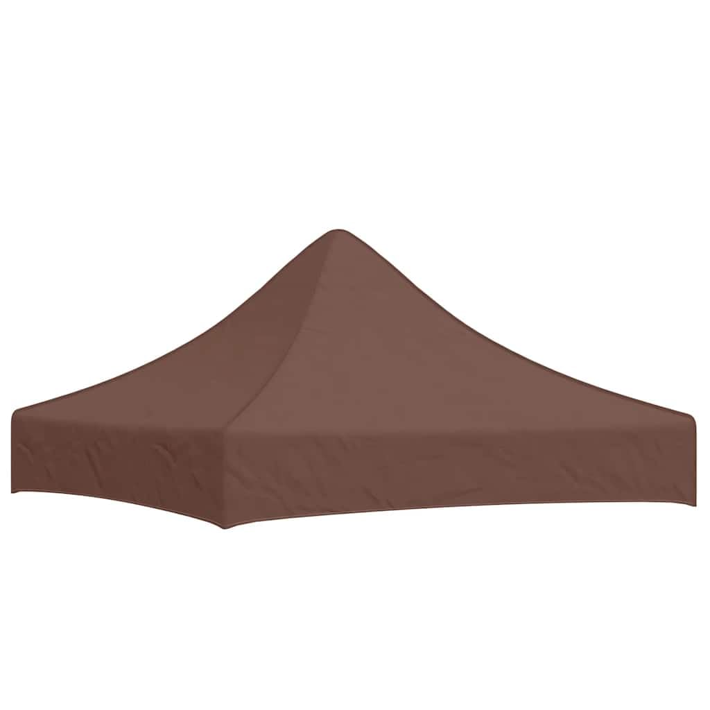 vidaXL Party Tent Roof Garden Outdoor Living Replacement Canopy Gazebo Marquee Pavilion Top Cover Sunshade Sun Shelter 2x2 m Brown 270 g/m²